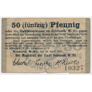 Skarszewy (Schoneck), 50 fenig 1917