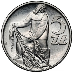 5 zlotys 1971 Rybak