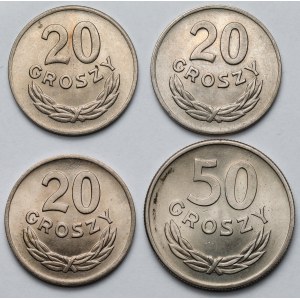 20-50 centesimi 1949 CuNi - set (4pz)