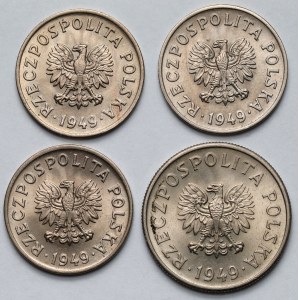 20-50 centesimi 1949 CuNi - set (4pz)