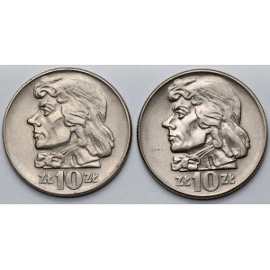 10 oro 1960 e 1966 Kosciuszko - set (2 pezzi)