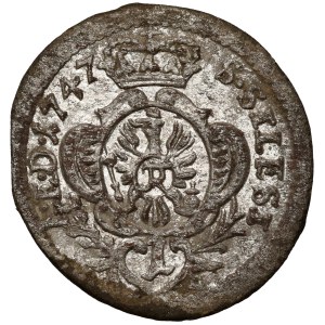 Silesia, Frederick II the Great, 1 krajcar 1747, Wrocław