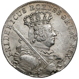 Silesia, Frederick II the Great, Ort 1755-B, Breslau - simple ornaments