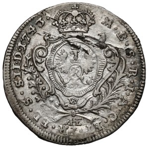 Śląsk, Fryderyk II Wielki, 3 krajcary 1743 AHE, Wrocław