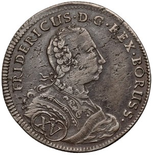 Śląsk, Fryderyk II Wielki, 15 krajcarów 1743-W, Wrocław