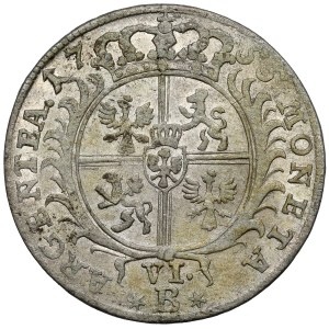 Silesia, Frederick II the Great, Sixpence 1755-B, Breslau - OK.
