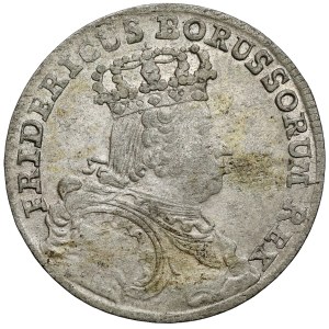 Silesia, Frederick II the Great, Sixpence 1755-B, Breslau - OK.
