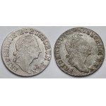 Śląsk, Fryderyk II Wielki, 3 grosze 1781 Berlin i 1784 Wrocław - zestaw (2szt)