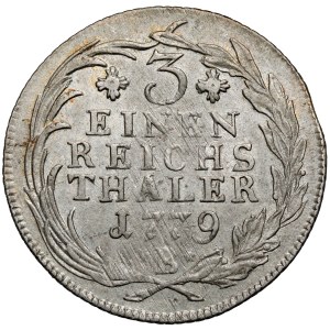 Silesia, Frederick II the Great, 1/3 thaler 1779-B, Wrocław