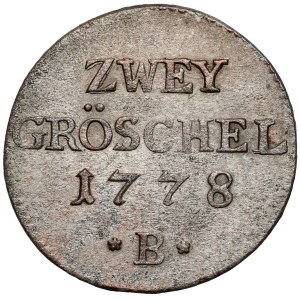 Silesia, Frederick II the Great, 2 greszle 1778-B, Wrocław