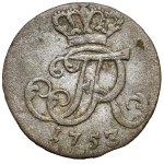 Śląsk, Fryderyk II Wielki, Greszel 1753-B, Wrocław - mała korona