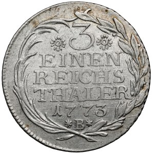 Silesia, Frederick II the Great, 1/3 thaler 1773-B, Wrocław