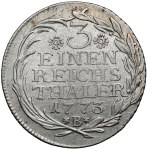 Śląsk, Fryderyk II Wielki, 1/3 talara 1773-B, Wrocław