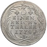 Śląsk, Fryderyk II Wielki, 1/3 talara 1774-B, Wrocław