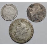 Śląsk, Fryderyk II Wielki, od 3 groszy do 1/12 talara - zestaw (3szt)