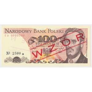 MODEL 100 zlotých 1979 - EU 0000000 - č. 2500