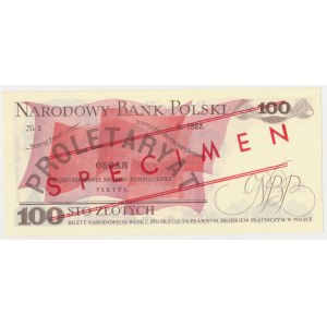 MODEL 100 zlotých 1979 - EU 0000000 - č. 2500