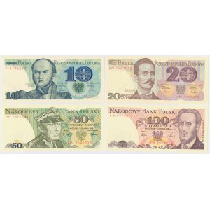Sada 10 kusov - 100 PLN 1982-1988 (4ks)