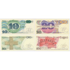 Sada 10 kusov - 100 PLN 1982-1988 (4ks)