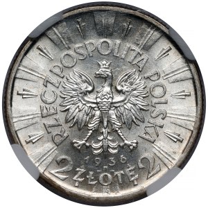 Pilsudski 2 zlote 1936 - rare year