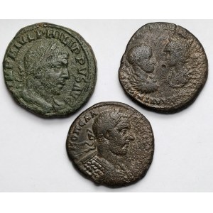 Roman Empire, Provincial bronzes - set (3pcs)