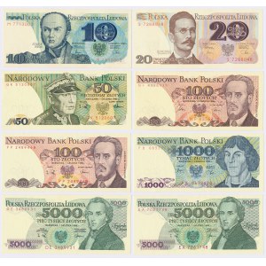 Set of 10 - £5,000 1982-1988 (8pcs)