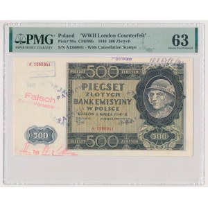500 zlotych 1940 - LONDON FALSIFICATE cl.II