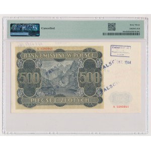 500 zlotych 1940 - LONDON FALSIFICATE cl.II