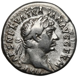 Trajan (98-117 n.e.) Denar, Rzym