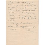 Letter from Jerzy Urban - written under his pseudonym Jan Rem
