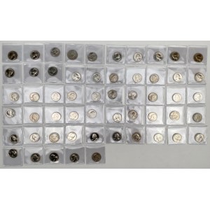 USA, 1/4 Dollar 1973-1992 (y compris 1x $1) - set (55pcs)
