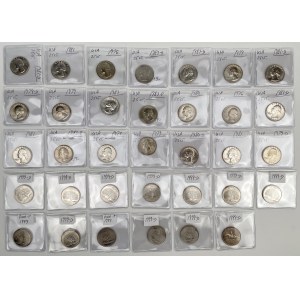 USA, 1/4 dolaru 1976-1999 - sada (34ks)