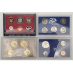 USA, Proof Set 1982, 1999 and Presidential $1 Proof set - set (3pcs)