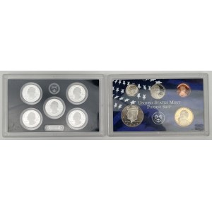 USA, Proof Set 2007-S and Silver Proof Quarters 2019 - set (2pcs)