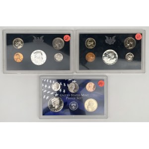 USA, serie di prove 1968, 1969 e 2007 - S - set (3 pezzi)
