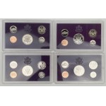 USA, Proof Set 1985, 1991-1993 - set (4pcs)