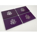 USA, Proof Set 1985, 1991-1993 - set (4pcs)