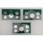 USA, Proof Set 1994, 1996 and 1997 - S - set (3pcs)