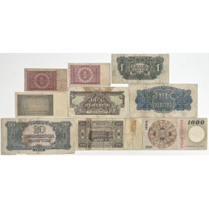 Set from 1 to 1,000 zloty 1944-1965 (9pcs)