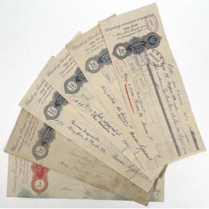 Set of bills of exchange from the period of the Second Republic (6pcs)