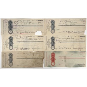 Set of bills of exchange from the period of the Second Republic (6pcs)
