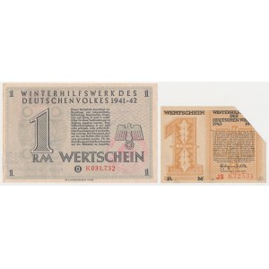 Winter Aid to the German Population, 1 mark 1941-1944 (2pcs)