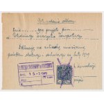 WWII, General Government, Tankausweiskarte, 6x 5 Liter, September-October 1943