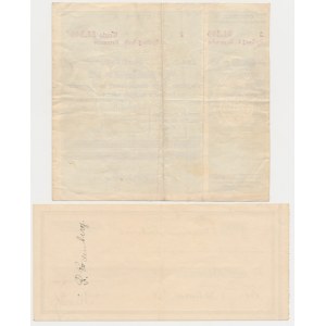 Checks, Postal Savings Bank and ROZENBERG 1932-1939 (2pcs)