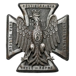 Distintivo del 6° reggimento di fanteria delle legioni di Józef Piłsudski - wz.1 - ridotto