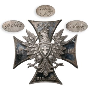 Badge, Lithuanian-Belarusian Front 1919-1920 - with engraving