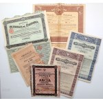 Set of Second Republic Bonds, Petroles de Dabrowa and TEPEGE (6pcs)