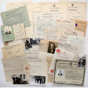 PSZnZ, Documents after Soldier of the 1st Armored Division Stanislaw Bukielski and wife - set (32pcs)