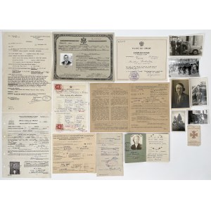 PSZnZ, Documents after Soldier of the 1st Armored Division Stanislaw Bukielski and wife - set (32pcs)