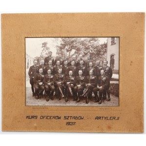 II RP, Tablo militaire, cours d'officiers d'état-major d'artillerie 1937